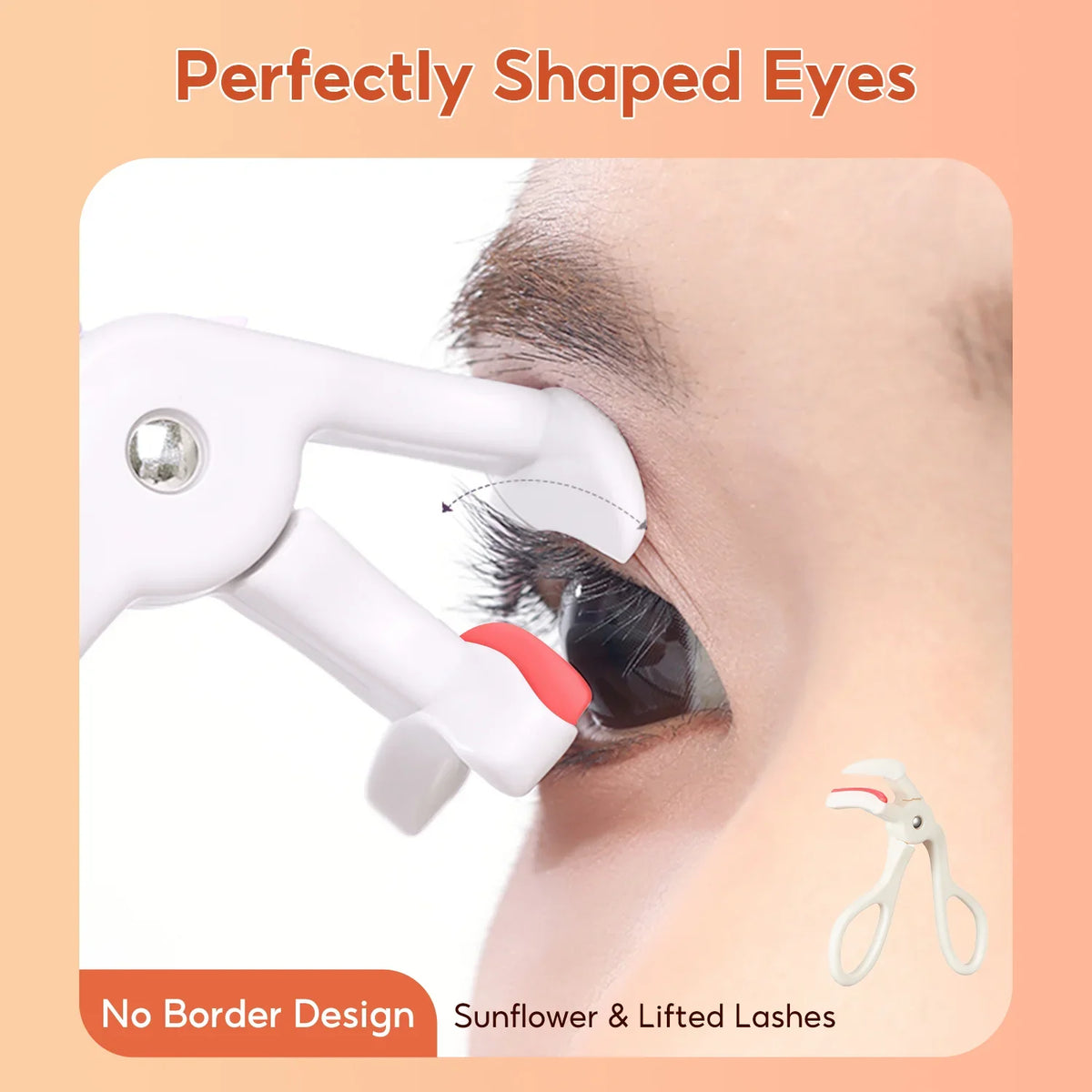 FelinWel Portable Eyelash Curler, Wide Angle Lash Curler with 2 Refill Pads