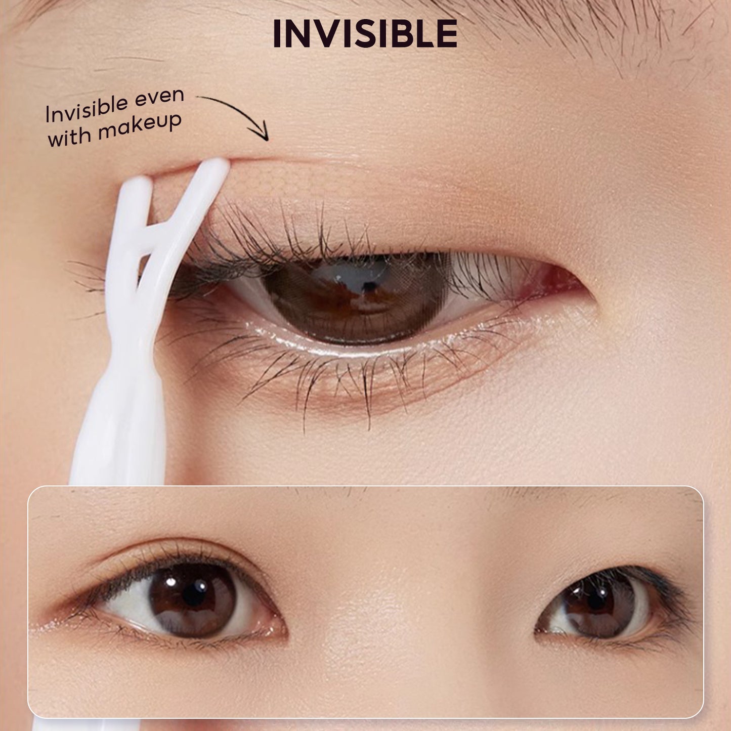 FelinWel - Invisible Double Eyelid Tape Stickers, Eyelid Tape for Hooded Eyes, Self-Adhesive, Waterproof, 2 Types Available