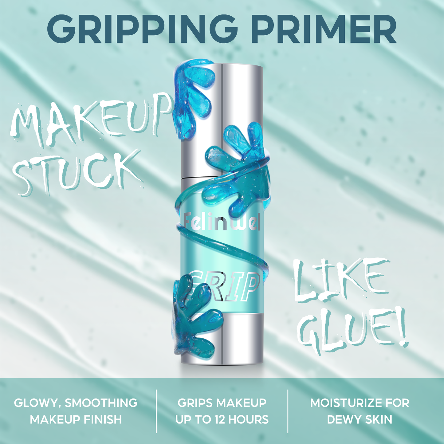 FelinWel - Makeup Primer with Good Grip Power, Skinfriendly Ingredients, Hydration Boost, Grip Makeup, Oil Control, Long Lasting, Lightweight, 30ml