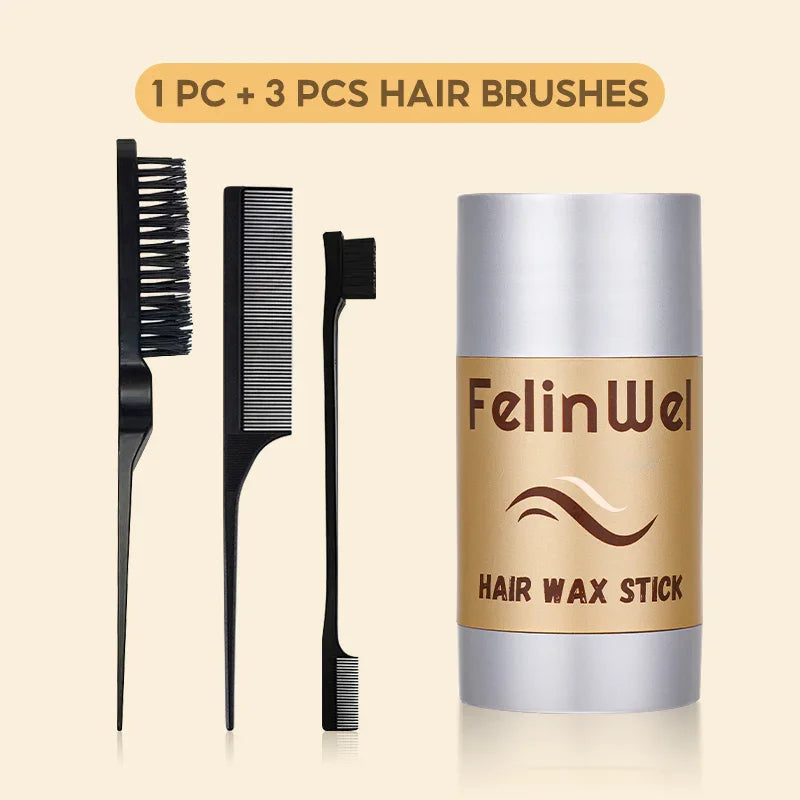 FelinWel Hair Wax Stick – Edge Control & Frizz Tamer, All-Day Hold