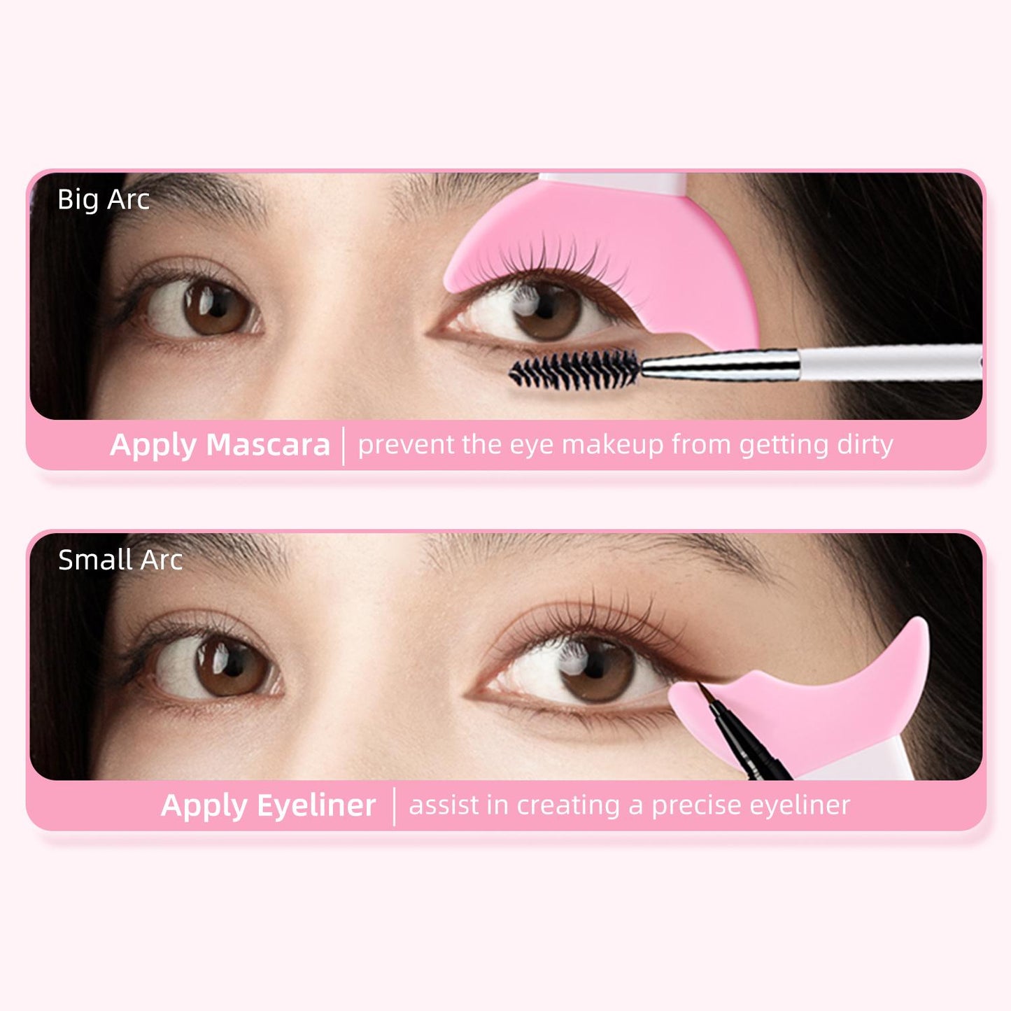 FelinWel - Multifunctional Eye Makeup Aid Protector, Mascara And Eyeshadow Applicator Pad, Eyeliner Guide, Reusable, For Beginners