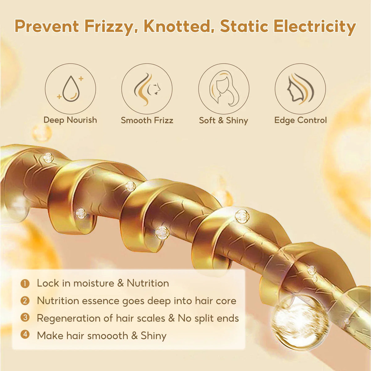 FelinWel Hair Wax Stick – Edge Control & Frizz Tamer, All-Day Hold