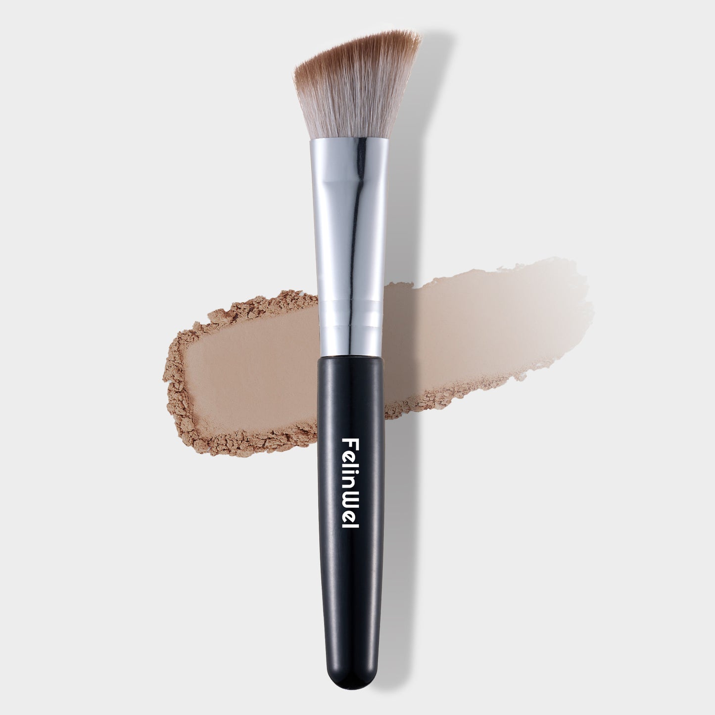 FelinWel - Hairline Powder Brush, Slope Brush, Soft, Precise Blending, Multifunctional, High-quality Fiber, Vegan
