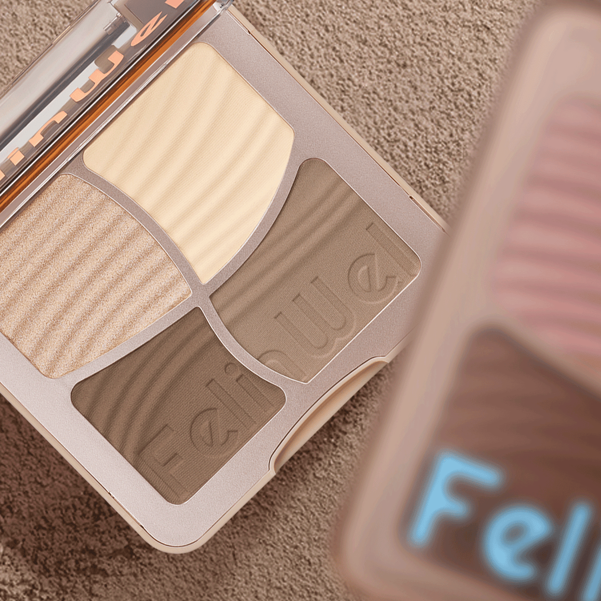 FelinWel 4-in-1 Face Palette – Contour, Bronzer, Blush & Highlighter