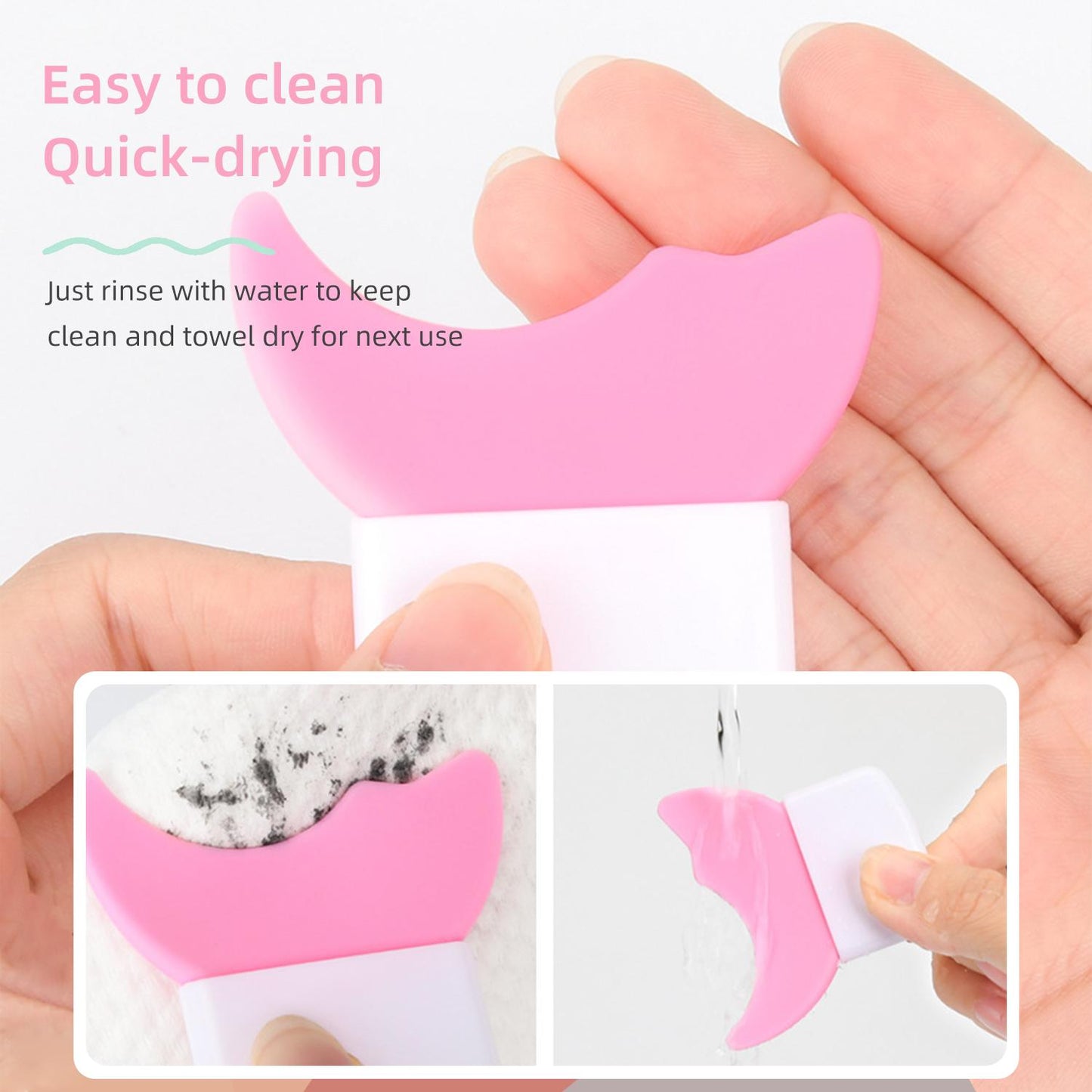 FelinWel - Multifunctional Eye Makeup Aid Protector, Mascara And Eyeshadow Applicator Pad, Eyeliner Guide, Reusable, For Beginners