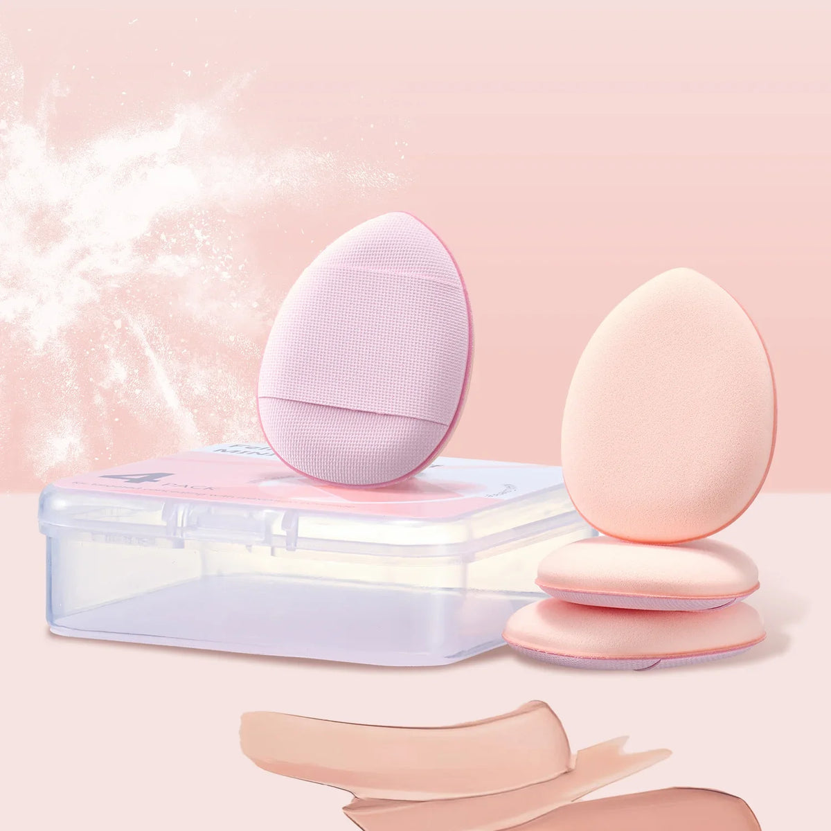 FelinWel Mini Finger Puff Set – Precision Concealer & Foundation Detail Sponge