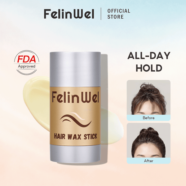 FelinWel Hair Wax Stick – Edge Control & Frizz Tamer, All-Day Hold