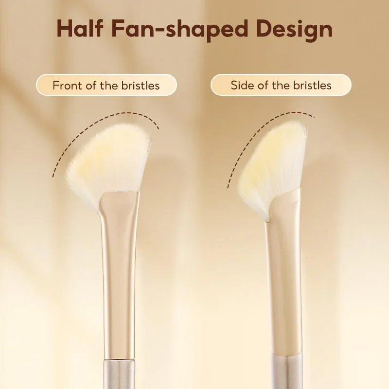 FelinWel Half Fan-Shape Nose Contour Brush β Precise Sculpting, Cruelty-Free