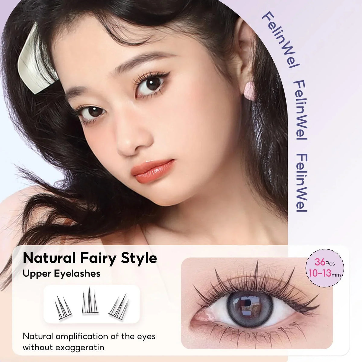 FelinWel 154-Pcs DIY Cluster Lash Kit – 4 Styles, Natural to Mega