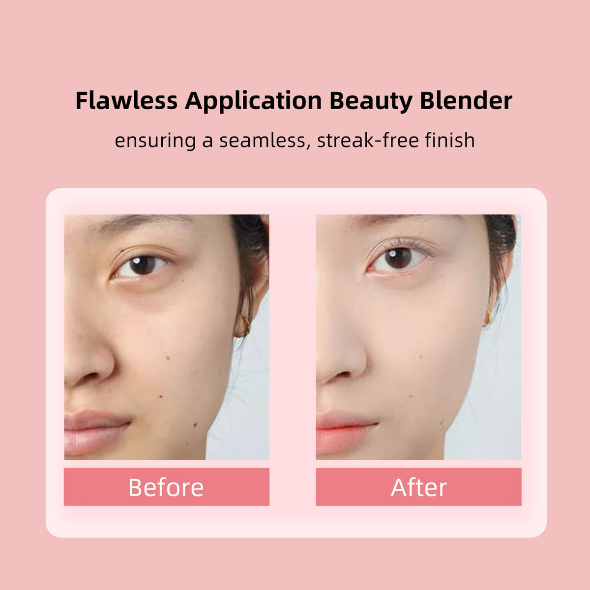 FelinWel 4 Pack Beauty Blender Foundation Sponges Set 4 Colors