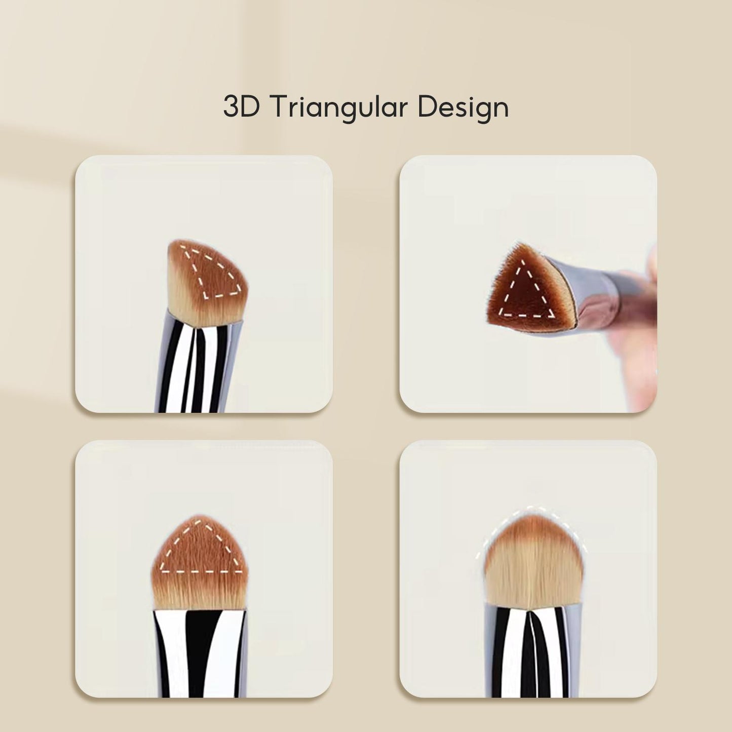 FelinWel Triangular Design Brightening Concealer Brush