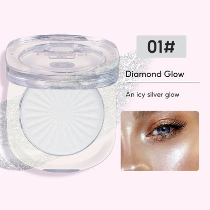FelinWel Shiny Diamond Highlighter Palette Shimmer Glow Highlighting Powder