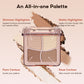 FelinWel 4 Colors Highlighter Contour Palette Makeup 3D Bronzer Matte Powder