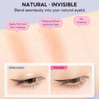 FelinWel Invisible Double Eyelid Tape Stickers, Eyelid Tape for Hooded Eyes, Self-Adhesive