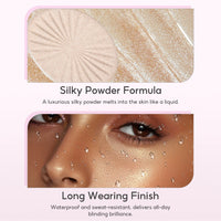 FelinWel Shimmer Highlighter Palette – 2 Shades, Vegan & Cruelty-Free