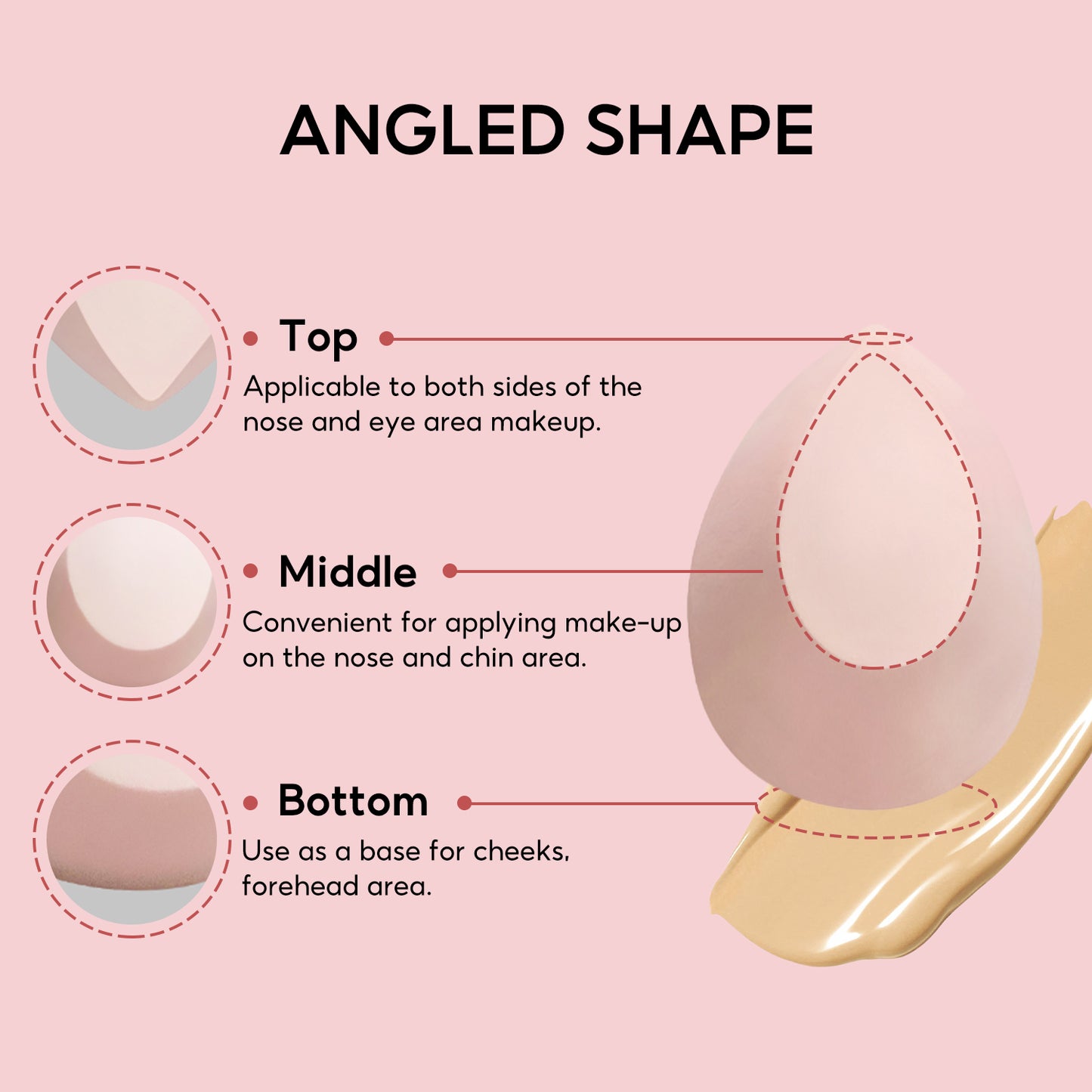 FelinWel 4 Pack Beauty Blender Makeup Sponges Set