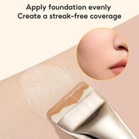 FelinWel Wide Flat Foundation Brush – Ultra-Dense Vegan Fiber, Streak-Free Finish