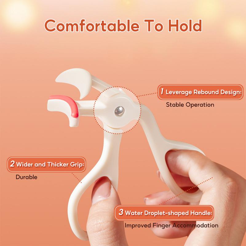 FelinWel Portable Eyelash Curler, Wide Angle Lash Curler with 2 Refill Pads