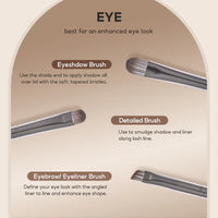 FelinWel 7 Pcs Professional Makeup Brushes Set Cruelty-Free Vegan with Optional Bag