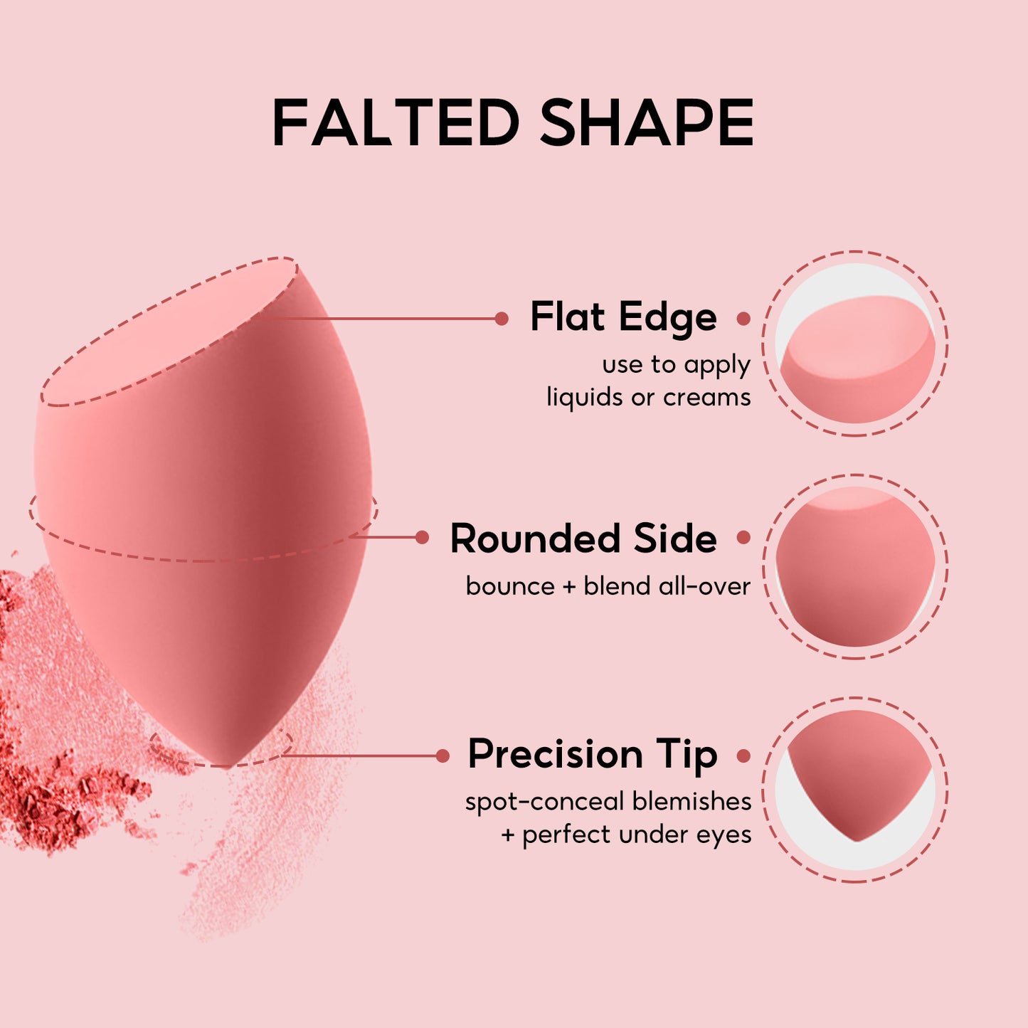 FelinWel 4 Pack Beauty Blender Makeup Sponges Set