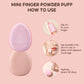 FelinWel Mini Size Finger Puff Set, Face Concealer Foundation Detail Powder Puff