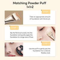 FelinWel Wide Flat Foundation Brush – Ultra-Dense Vegan Fiber, Streak-Free Finish