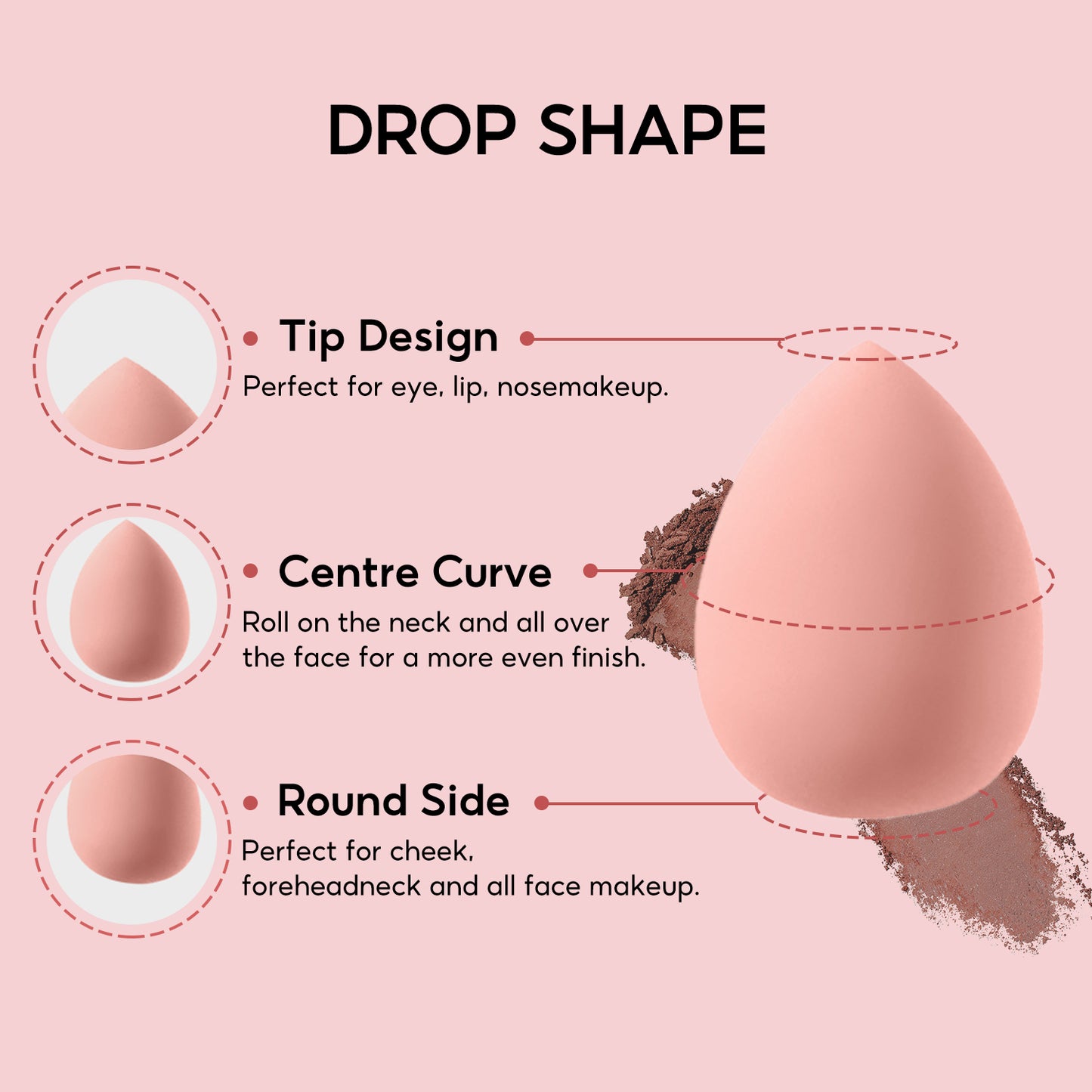 FelinWel 4 Pack Beauty Blender Makeup Sponges Set