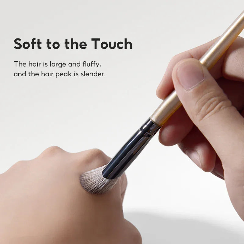 FelinWel 7 Pcs Professional Makeup Brushes Set Cruelty-Free Vegan with Optional Bag