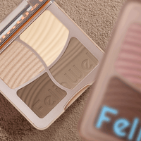 FelinWel 4-in-1 Face Palette – Contour, Bronzer, Blush & Highlighter