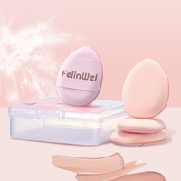 FelinWel Mini Finger Puff Set – Precision Concealer & Foundation Detail Sponge