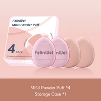 FelinWel Mini Finger Puff Set – Precision Concealer & Foundation Detail Sponge