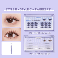 FelinWel DIY Cluster Lash Kit with Glue – Natural Look, Reusable