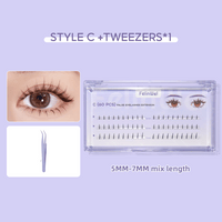 FelinWel DIY Cluster Lash Kit with Glue – Natural Look, Reusable