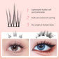 FelinWel - Sunflower & Fox Eye Effect Fluffy Cluster Lashes, Large Capacity Mixed 3D Effect Lash Clusters, DIY Lash Extension Self Application At Home