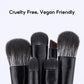 FelinWel - 6 Pcs Eye Makeup Brush Set, Soft Cruelty Free Synthetic Bristles