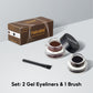 FelinWel Gel Eyeliner & Eyebrow Set (Black & Brown) with Brushes