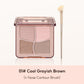 FelinWel 4 Colors Highlighter Contour Palette Makeup 3D Bronzer Matte Powder