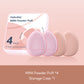 FelinWel Mini Size Finger Puff Set, Face Concealer Foundation Detail Powder Puff