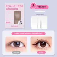 FelinWel Invisible Double Eyelid Tape Stickers, Eyelid Tape for Hooded Eyes, Self-Adhesive