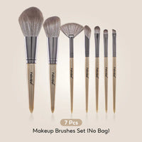 FelinWel 7 Pcs Professional Makeup Brushes Set Cruelty-Free Vegan with Optional Bag