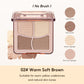 FelinWel 4 Colors Highlighter Contour Palette Makeup 3D Bronzer Matte Powder