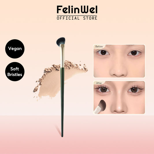 FelinWel - Nose Shadow Brush, 100% Cruelty-Free Vegan Nose Contour Makeup Brush