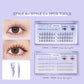 FelinWel False Cluster Eyelashes Extension with Glue & Lashes Extensions Kit