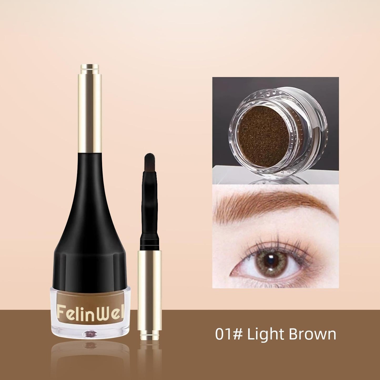 FelinWel - Liquid Eyebrow Cream Long-lasting Waterproof Air Cushion