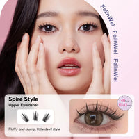 FelinWel 154-Pcs DIY Cluster Lash Kit – 4 Styles, Natural to Mega
