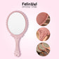 FelinWel - Vintage Style Oval Hand Held Vanity Mirror - FelinWel