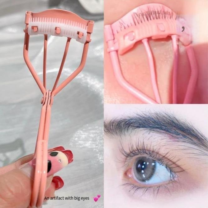 FelinWel - Eyelashes Curler with Built In Comb Separated Eyelashes Curler Crimp-free lashes Comb Lash Curlers Eye Makeup - FelinWel