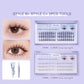 FelinWel False Cluster Eyelashes Extension with Glue & Lashes Extensions Kit