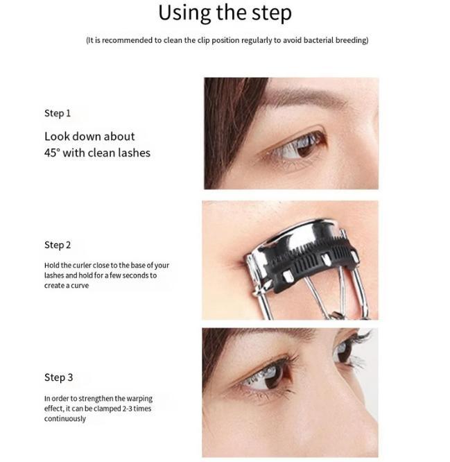 FelinWel - Eyelashes Curler with Built In Comb Separated Eyelashes Curler Crimp-free lashes Comb Lash Curlers Eye Makeup - FelinWel