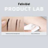 FelinWel 2-in-1 Gel Eyeliner & Brow Set – Waterproof, Brushes Included